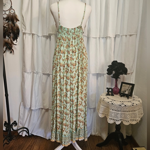 NWT Fun And Flirty Crochet Halter Style Maxi Dress - Picture 5 of 14